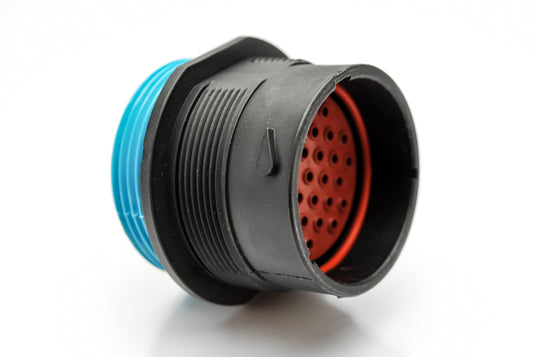 AHDP04-24-31PR-WTA 31 Position Receptacle, Pin, Shell Size 24, Reduced Diameter Seal (Blue Adapter), Wide Thread Adapter. HDP24-24-31PE-L024