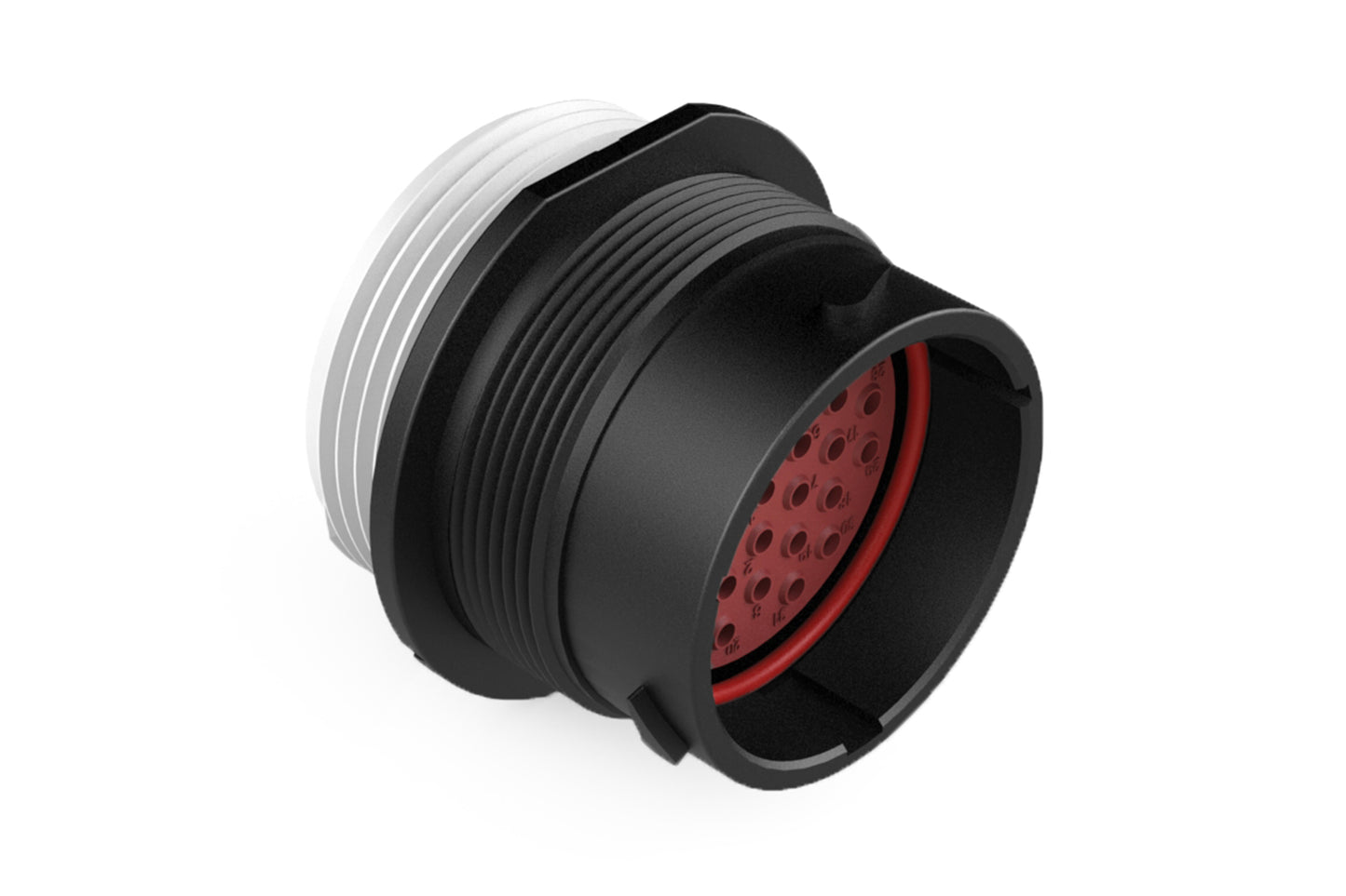 AHDP04-24-31PT-WTA 31 Position Receptacle, Pin, Shell Size 24, Thin Diameter Seal, Wide Thread Adapter. HDP24-24-31PT-L024