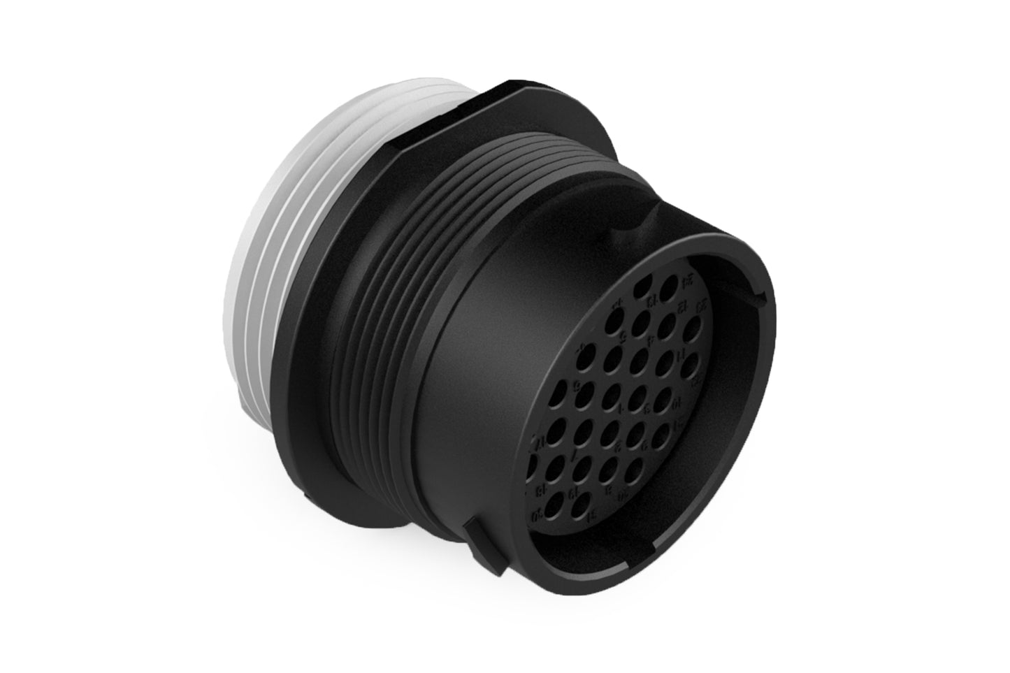 AHDP04-24-31ST-WTA 31 Position Receptacle, Socket, Shell Size 24, Thin Diameter Seal, Wide Thread Adapter. HDP24-24-31ST-L024