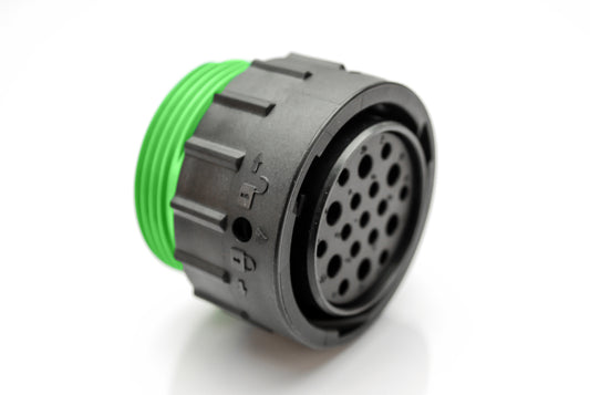 AHDP06-24-19SN-WTA 19 Position Plug, Socket, Shell Size 24, Normal Diameter Seal (Green Adapter), Wide Thread Adapter. HDP26-24-19SN-L024