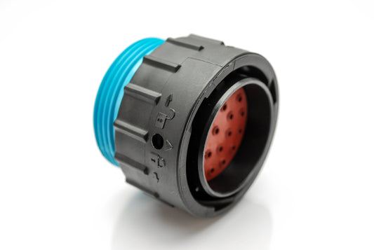 AHDP06-24-23PR-WTA 23 Position Plug, Pin, Shell Size 24, Reduced Diameter Seal (Blue Adapter), Wide Thread Adapter. HDP26-24-23PE-L024