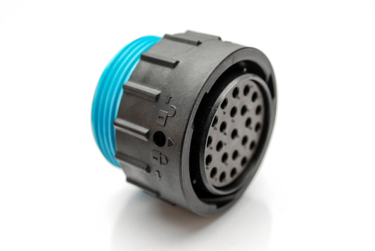 AHDP06-24-23SR-WTA 23 Position Socket, Shell Size 24, Reduced Diameter Seal (Blue Adapter), Wide Thread Adapter. HDP26-24-23SE-L024