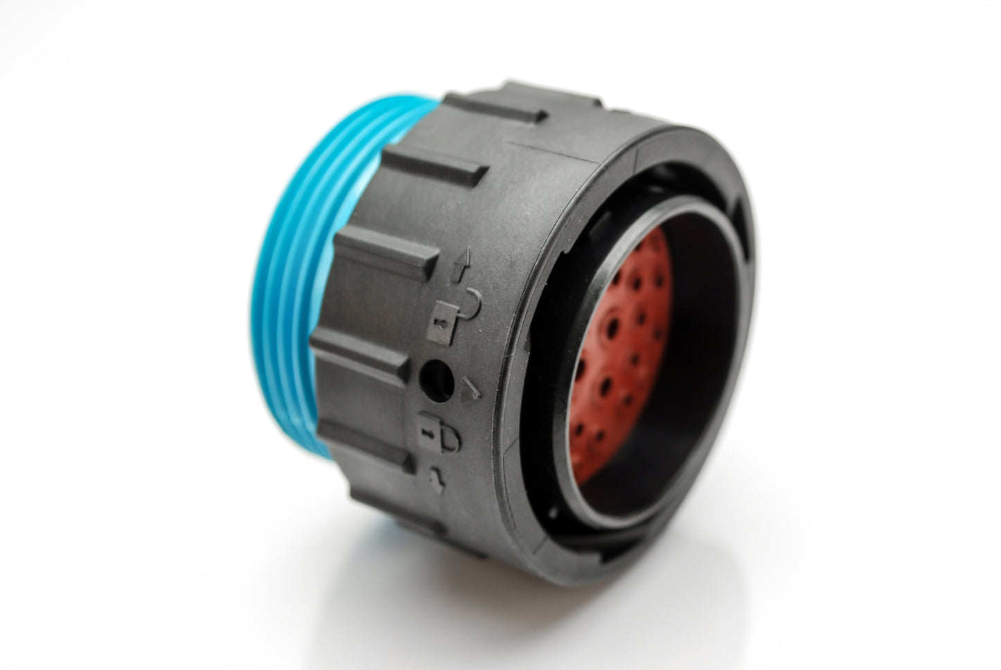 AHDP06-24-29PR-WTA 29 Position Plug, Pin Shell Size 24, Reduced Diameter Seal (Blue Adapter), Wide Thread Adapter. HDP26-24-29PE-L024