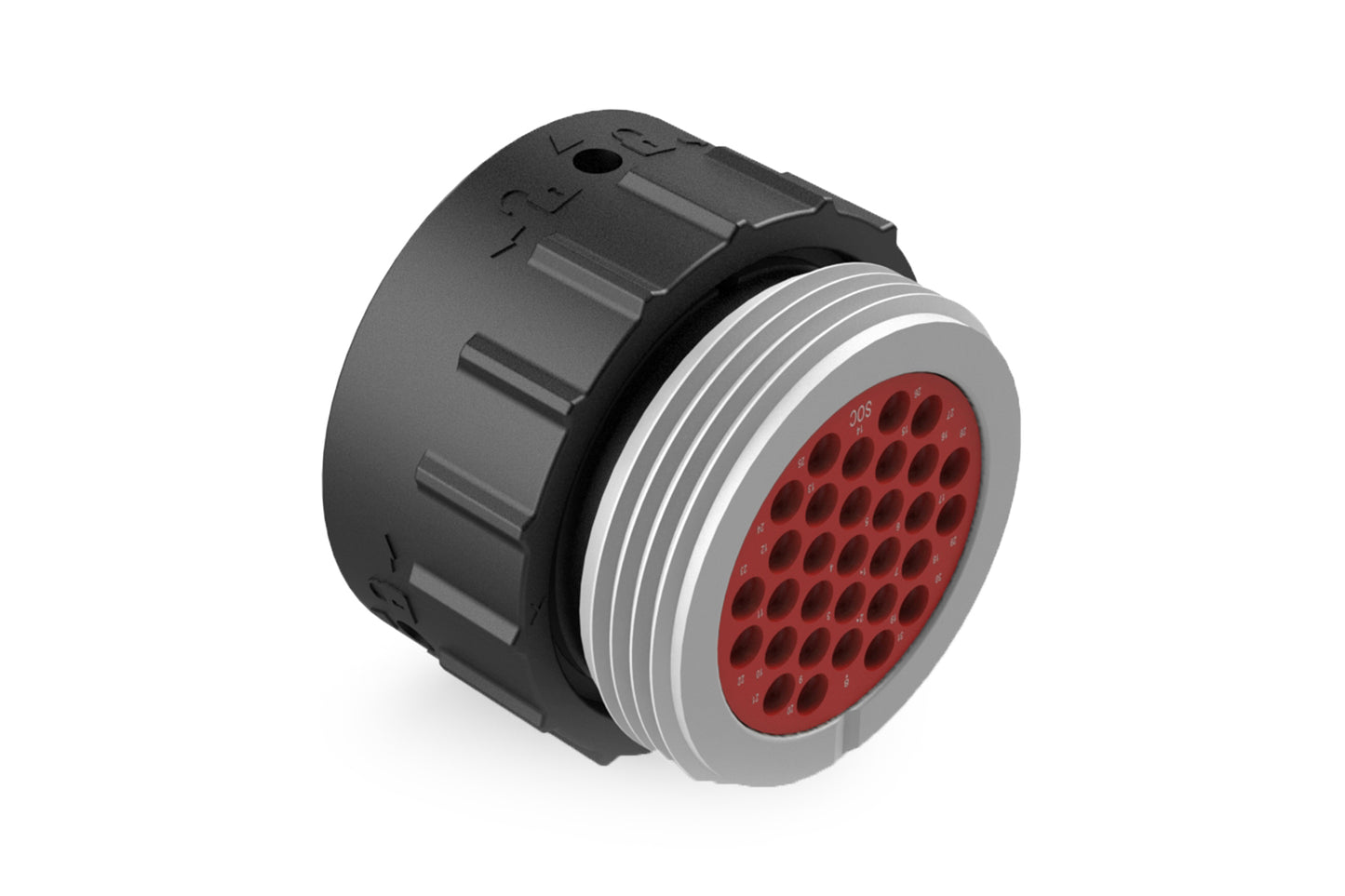 AHDP06-24-31ST-WTA 31 Position Plug, Socket, Shell Size 24, Thin Diameter Seal, Wide Thread Adapter. HDP26-24-31ST-L024