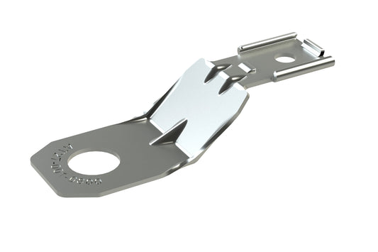 AT27-001-0800 Mounting clip for AT Series, 8 position connectors, stainless steel, .433 [11.00 mm] dia. Hole. 1027-001-0800