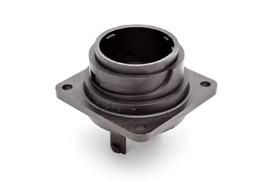 C016 10C019 000 2 19+PE Male receptacle with mounted gasket. Mounting hole Ø43.2. Suitable sealing for fixing screws must be provided. For use with crimp contacts (sold separately).