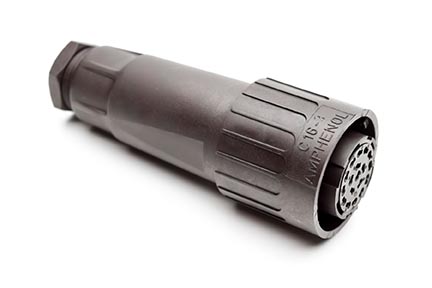 C016 10E017 003 1 17+PE Female cable connector with internal strain relief and cable retention. For use with crimp contacts (sold separately).