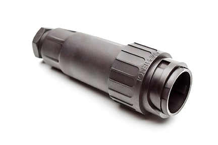 C016 10I014 002 1 14+PE Male cable connector with strain relief and cable retention. For use with crimp contacts (sold separately).