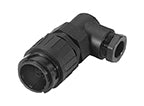 C016 10K015 003 1 12+3+PE Male cable connector with strain relief and cable retention. For use with crimp contacts (sold separately).