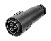C016 20E002 800 1 2+PE Female cable connector with screw termination. Contacts included.