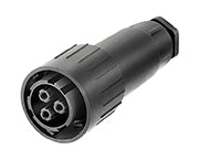 C016 20E002 801 1 2+PE Female cable connector with screw termination. Contacts included.