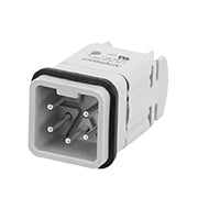 C146 10A004 002 4 4+PE Heavy duty male contact insert connector. Comparable Part No. 09200042611