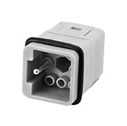 C146 10A007 500 12 7+PE Male contact insert with compact design. Hi voltage also in metal housings. Comparable Part No. 09120073001