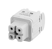 C146 10B003 002 4 3+PE Heavy duty female contact insert connector. Comparable Part No. 09200032711