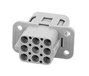 C146 10B008 500 12 8+ PE Female contact insert with compact design. Hi voltage also in metal housings. Comparable Part No. 09120083101