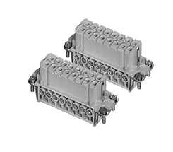 C146 10B016 004 4 32+PE Heavy duty female contact insert for screw termination. Comparable Part No. 09200162813