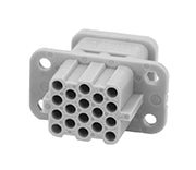 C146 10B017 500 12 17+PE Female contact insert with compact design. Hi voltage also in metal housings. Comparable Part No. 09120173101