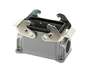 C146 10N010 500 2 Single side entry housing with high profile and thermoplastic spring cover. Comparable Part No. 09300100232