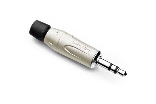 KS3P 3.5mm Phone Plug,  Stereo, Nickel Plated Contacts, Nickel Shell