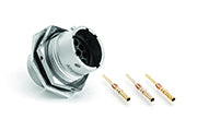 RT0W71210PNH-K Receptacle Kit, Jam Nut, 10 Position, Male, Shell Size 12, with Machined Contacts, Size 20, 20 -30AWG. Comparable part no. UT0W71210PH