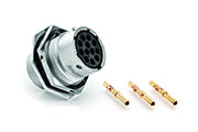 RT0W71210SNH-K Receptacle Kit, Jam Nut, 10 Position, Female, Shell Size 12, with Machined Contacts, Size 20, 20 -30AWG. Comparable part no. UT0W71210SH